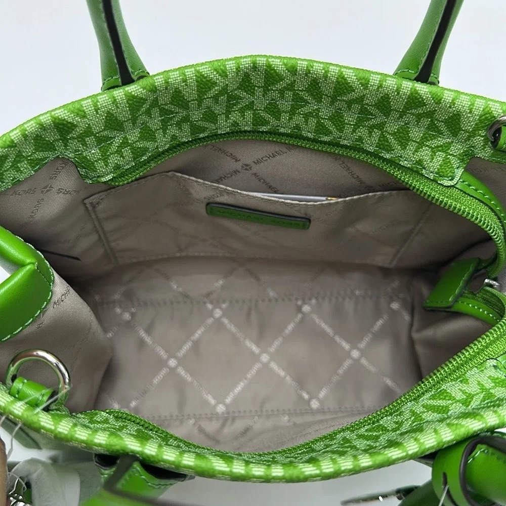 Michael Kors Green Patterned Handbag